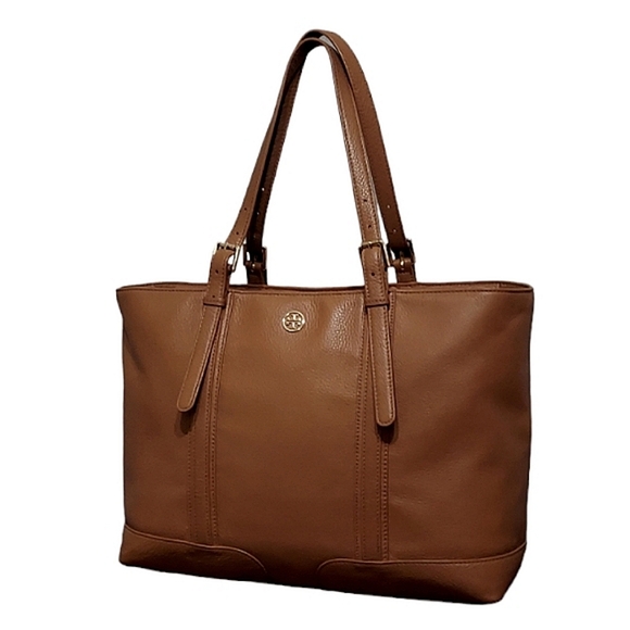 Tory Burch Handbags - Tory Burch Large Landon Bark Leather Tote Very Gently Loved